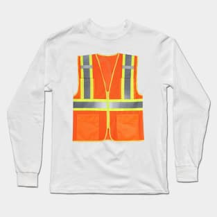 ORANGE SAFETY VEST Long Sleeve T-Shirt